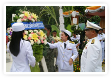 ภาพพิธีบวงสรวง วันคล้ายวันสวรรคตสมเด็จพระนเรศวรมหาราช ประจำปี ๒๕๕๔ 