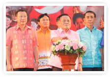 ภาพพิธีบวงสรวงเปิดงานอนุสรณ์ดอนเจดีย์และงานกาชาดฯ ประจำปี ๒๕๕๔ 