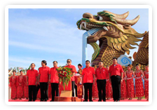 ภาพพิธีเปิดงานประเพณีทิ้งกระจาด จังหวัดสุพรรณบุรี ประจำปี ๒๕๕๔ 