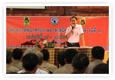 ภาพ..โครงการพัฒนาศักยภาพอาสาสมัครและมูลนิธิ รุ่นที่ ๓ เมื่อวันที่ ๑๗ กันยายน ๒๕๕๕ 