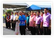 ภาพ..พิธีเปิดป้ายอาคารป้องกันและบรรเทาสาธารณภัย อบต.บ้านกร่าง อำเภอศรีประจันต์ เมื่อวันที่ ๙ มกราคม ๒๕๕๖  