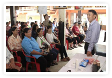 ภาพ..โครงการพัฒนาการมีส่วนร่วมของประชาชนในการส่งเสริมการท่องเที่ยว ภายในจังหวัดสุพรรณบุรี อำเภอสามชุก รุ่นที่ ๒ เมื่อวันที่ ๒๕ มกราคม ๒๕๕๖ 