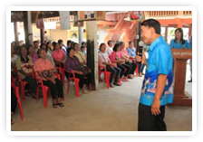 ภาพ..โครงการพัฒนาการมีส่วนร่วมของประชาชนในการส่งเสริมการท่องเที่ยว ภายในจังหวัดสุพรรณบุรี อำเภอสามชุก รุ่นที่ ๑  เมื่อวันที่ ๒๔ มกราคม ๒๕๕๖ 