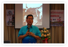 ภาพ..โครงการพัฒนาการมีส่วนร่วมของประชาชนในการส่งเสริมการท่องเที่ยวภายในจังหวัดสุพรรณบุรี อำเภอเดิมบางนางบวช รุ่นที่ ๑ ในวันที่ ๖ มีนาคม 255๖ ณ ศาลาการเปรียญวัดแค อ.เมือง จ.สุพรรณบุรี