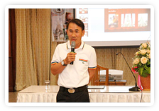 ภาพ..โครงการพัฒนาการมีส่วนร่วมของประชาชนในการส่งเสริมการท่องเที่ยว ภายในจังหวัดสุพรรณบุรี อำเภอเดิมบางนางบวช รุ่นที่ ๓ เมื่อวันที่ ๘ มีนาคม ๒๕๕๖ ณ ศาลาการเปรียญวัดแค อ.เมือง จ.สุพรรณบุรี  