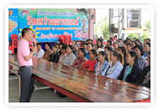 ภาพ..โครงการเพิ่มประสิทธิภาพผู้นำองค์กร และเครือข่ายภาคประชาชนเพื่อการพัฒนาท้องถิ่น  ด้านสาธารณสุข รุ่นที่ ๓ ประจำปี ๒๕๕๖ ในวันที่ ๑๗ มิถุนายน ๒๕๕๖ ณ ศาลาการเปรียญวัดสว่างอารมณ์  อำเภอเมืองสุพรรณบุรี จังหวัดสุพรรณบุรี 