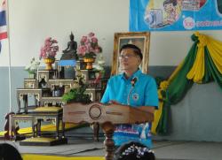 ภาพ..โครงการพัฒนากระบวนการเรียนรู้แบบมีส่วนร่วมสู่การพัฒนาชุมชนที่เข้มแข็ง รุ่นที่ ๓ ประจำปี ๒๕๕๖ ด้านเศรษฐกิจพอเพียง เมื่อวันที่ ๒๘ มิถุนายน ๒๕๕๖ ณ หอประชุมโรงเรียนบรรหารแจ่มใส ๕ อำเภอสองพี่น้อง จังหวัดสุพรรณบุรี