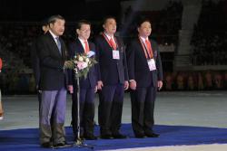 ภาพ..พิธีปิดการแข่งขันกีฬาแห่งชาติ ครั้งที่ ๔๒ “สุพรรณบุรีเกมส์”  เมื่อวันที่ ๑๕ มกราคม ๒๕๕๗ ณ สนามกีฬาจังหวัดสุพรรณบุรี
