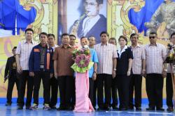 ภาพ..พิธีเปิดงานอนุสรณ์ดอนเจดีย์และงานกาชาดจังหวัดสุพรรณบุรี ประจำปี ๒๕๕๗ เมื่อวันที่ ๑๘ มกราคม ๒๕๕๗ ณ พระบรมราชานุสรณ์ดอนเจดีย์