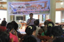 ภาพ..โครงการพัฒนาการมีส่วนร่วมของประชาชนในการส่งเสริมการท่องเที่ยวภายในจังหวัดสุพรรณบุรี รุ่นที่ ๗ อำเภอสามชุก เมื่อวันที่ ๕ กุมภาพันธ์ ๒๕๕๗ ณ ศาลาการเปรียญวัดบ้านสูตร อำเภอบางปลาม้า