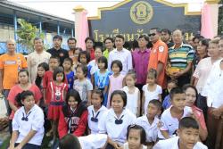 ภาพ..พิธีเปิดป้ายโรงเรียนวัดศุขเกษม อำเภอบางปลาม้า จังหวัดสุพรรณบุรี  เมื่อวันที่ ๑๔ กุมภาพันธ์ ๒๕๕๗ ณ โรงเรียนวัดศุขเกษม อำเภอบางปลาม้า