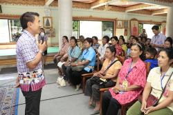 ภาพ..โครงการพัฒนาการมีส่วนร่วมของประชาชนในการส่งเสริมการท่องเที่ยวภายในจังหวัดสุพรรณบุรี รุ่นที่ ๑๑ อำเภอศรีประจันต์ เมื่อวันที่ ๑๓ กุมภาพันธ์ ๒๕๕๗ ณ ศาลาการเปรียญวัดบ้านสูตร อำเภอบางปลาม้า