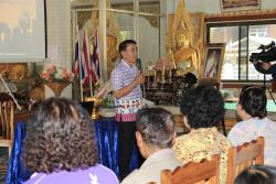 ภาพ..โครงการพัฒนาการมีส่วนร่วมของประชาชนในการส่งเสริมการท่องเที่ยวภายในจังหวัดสุพรรณบุรี รุ่นที่ ๒๔ อำเภอสองพี่น้อง เมื่อวันที่ ๒๐ มีนาคม ๒๕๕๗  ณ ศาลาการเปรียญวัดบ้านสูตร อำเภอบางปลาม้า