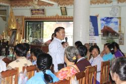 ภาพ..โครงการพัฒนาการมีส่วนร่วมของประชาชนในการส่งเสริมการท่องเที่ยวภายในจังหวัดสุพรรณบุรี รุ่นที่ ๒๕ อำเภอสองพี่น้อง เมื่อวันที่ ๒๑ มีนาคม ๒๕๕๗  ณ ศาลาการเปรียญวัดบ้านสูตร อำเภอบางปลาม้า