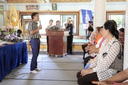 ภาพ..โครงการพัฒนาการมีส่วนร่วมของประชาชนในการส่งเสริมการท่องเที่ยวภายในจังหวัดสุพรรณบุรี รุ่นที่ ๓๖ อำเภอเมืองสุพรรณบุรี เมื่อวันที่ ๑๖ พฤษภาคม ๒๕๕๗  ณ ศาลาการเปรียญวัดบ้านสูตร อำเภอบางปลาม้า
