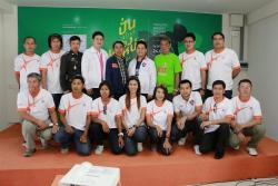 งานแถลงข่าว “ปั่นสไตล์เมืองเหน่อไปให้ถึงขอให้ทัน” ครั้งที่ ๔ เมื่อวันที่ ๑๙ สิงหาคม ๒๕๕๗  ณ ห้องแถลงข่าว สนามกีฬากลางจังหวัดสุพรรณบุรี