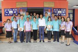 ภาพ..ต้อนรับคณะเทศบาลตำบลหน้าพระลาน จังหวัดสระบุรี  เมื่อวันที่ ๑๒ พฤศจิกายน ๒๕๕๗ ณ องค์การบริหารส่วนจังหวัดสุพรรณบุรี