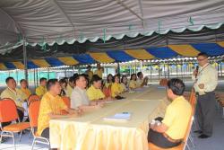 ภาพ..การเตรียมงานจัดสถานที่พิธีวางศิลาฤกษ์อาคารสำนักงาน อบจ.สุพรรณบุรี  เมื่อวันที่ ๑๒,๑๔ ธันวาคม ๒๕๕๗ ณ บริเวณสำนักงาน อบจ.สุพรรณบุรี แห่งใหม่ สี่แยกไผ่ขวาง อำเภอเมืองสุพรรณบุรี 