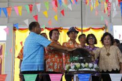 ภาพ..โครงการส่งเสริมสุขภาพดี ชีวีมีสุข ให้กับอาสาสมัครสาธารณสุข (อสม.) และผู้นำชุมชน เมื่อวันที่ ๑๑ กรกฎาคม ๒๕๕๘ ณ วิทยาลัยเทคนิคสุพรรณบุรี อำเภอเมืองสุพรรณบุรี